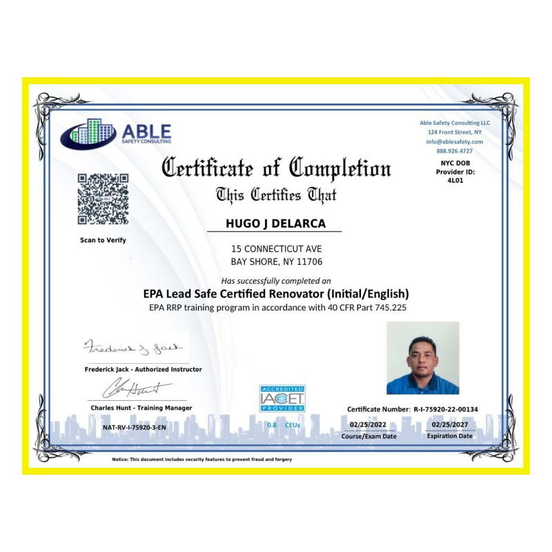 Certification 1